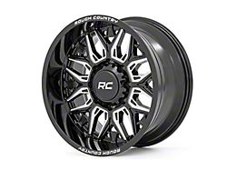 Rough Country 86 Series Gloss Black Milled 8-Lug Wheel; 20x10; -19mm Offset (07-10 Sierra 3500 HD SRW)