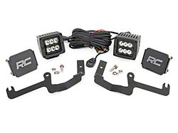 Rough Country Black Series LED Ditch Light Kit; Spot Beam (19-24 Silverado 1500)