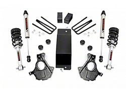 Rough Country 3.50-Inch Knuckle Suspension Lift Kit with Lifted Struts and V2 Monotube Shocks (14-18 4WD Silverado 1500 w/ Stock Cast Alumium or Stamped Steel Control Arms)