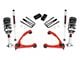 Rough Country 3.50-Inch Suspension Lift Kit with Upper Control Arms and M1 Monotube Shocks; Red (07-16 2WD Silverado 1500)