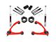 Rough Country 3.50-Inch Suspension Lift Kit with Upper Control Arms and Premium N3 Shocks; Red (07-18 2WD Silverado 1500)