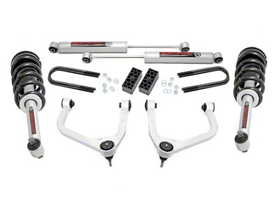 Rough Country 3.50-Inch Suspension Lift Kit with Premium N3 Struts and Shocks (2025 Silverado 1500 w/o Adaptive Ride Control, Excluding Trail Boss & ZR2)