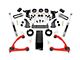 Rough Country 4.75-Inch Suspension and Body Lift Kit with Upper Control Arms; Red (14-15 4WD Silverado 1500 w/ Stock Cast Steel Control Arms)