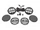 Rough Country 6.50-Inch Black Series Round LED Lights; Flood/Spot Combo Beam (Universal; Some Adaptation May Be Required)