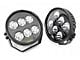 Rough Country 6.50-Inch Black Series Round LED Lights; Flood/Spot Combo Beam (Universal; Some Adaptation May Be Required)