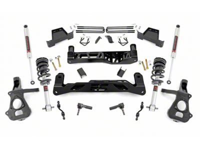 Rough Country 7-Inch Suspension Lift Kit with M1 Monotube Struts and Shocks (14-18 2WD Silverado 1500 w/ Stock Cast Steel Control Arms)