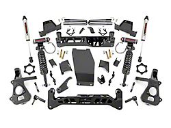 Rough Country 7-Inch Knuckle Suspension Lift Kit with Vertex Adjustable Coil-Overs and V2 Monotube Shocks (14-18 4WD Silverado 1500 w/ Stock Cast Aluminum or Stamped Steel Control Arms)