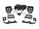 Rough Country Black Series White DRL LED Ditch Light Kit; Spot Beam (14-18 Silverado 1500)