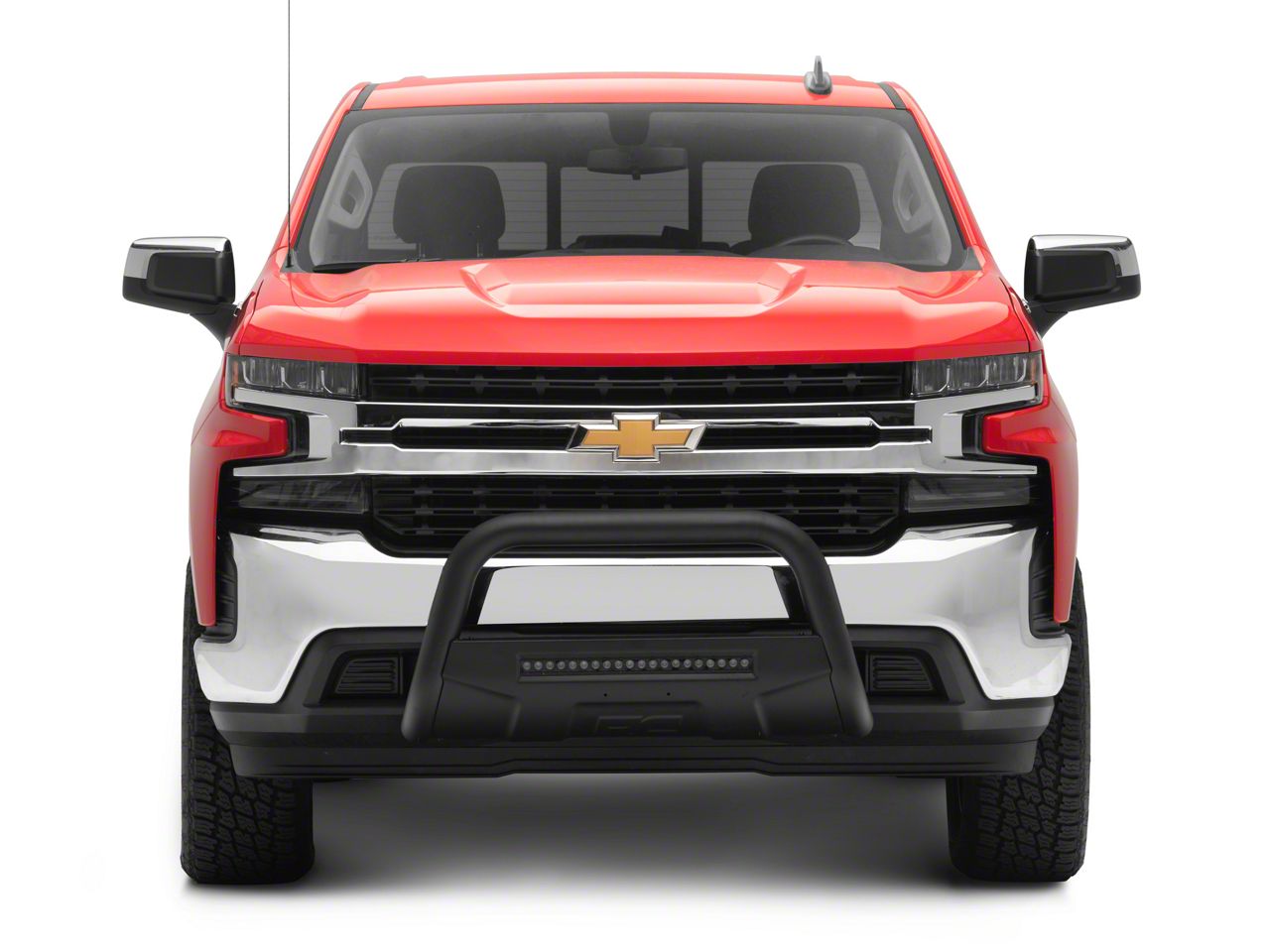 Rough Country Silverado 1500 Bull Bar With Led Light Bar Black B C4072 19 25 Silverado 1500 4892