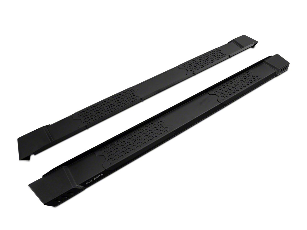 Rough Country Silverado 1500 Hd2 Running Boards Black Srb01900 19 24 Silverado 1500 Crew Cab 