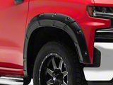 Rough Country Defender Fender Flares; Flat Black (19-25 Silverado 1500, Excluding ZR2)