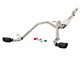 Rough Country Dual Exhaust System with Black Tips; Side Exit (14-18 5.3L Silverado 1500)