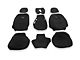 Rough Country Neoprene Front and Rear Seat Covers; Black (19-24 Silverado 1500 Crew Cab w/o Rear Seat Storage or Cup Holder)