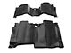Rough Country Heavy Duty Front and Rear Floor Mats; Black (19-24 Silverado 1500 Crew Cab w/ Front Bench Seat & w/o Under Seat Storage)