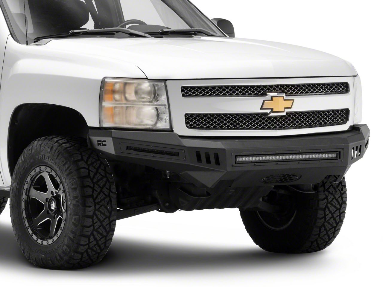 Rough Country Silverado 1500 High Clearance Front Bumper with LED ...