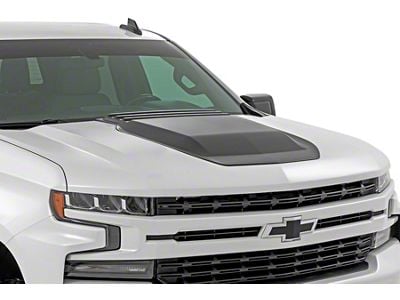 Rough Country Hood Scoop; Black (19-24 Silverado 1500, Excluding 22-24 Trail Boss & ZR2)