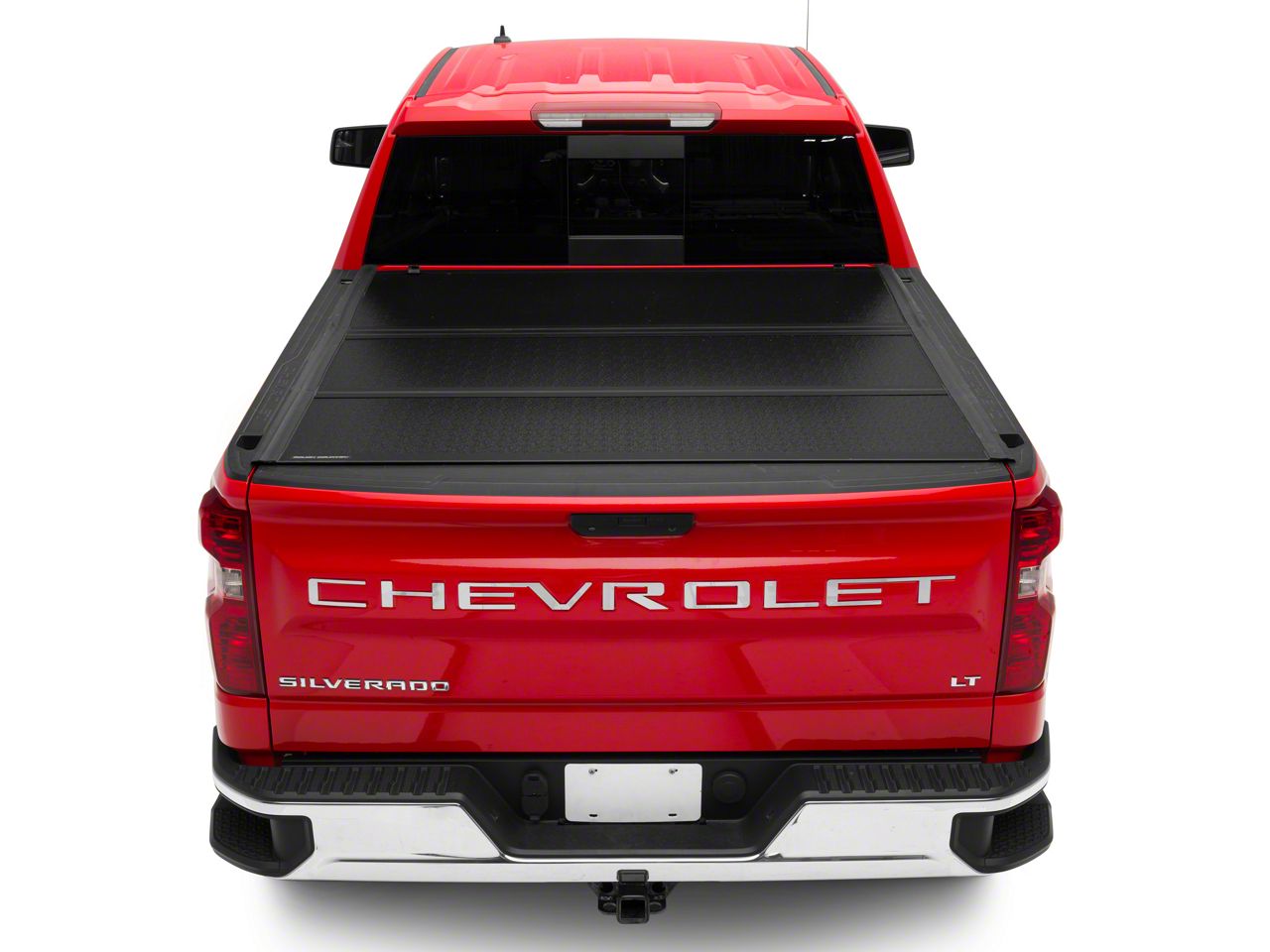 Rough Country Silverado 1500 Low Profile Hard Tri-Fold Tonneau Cover ...