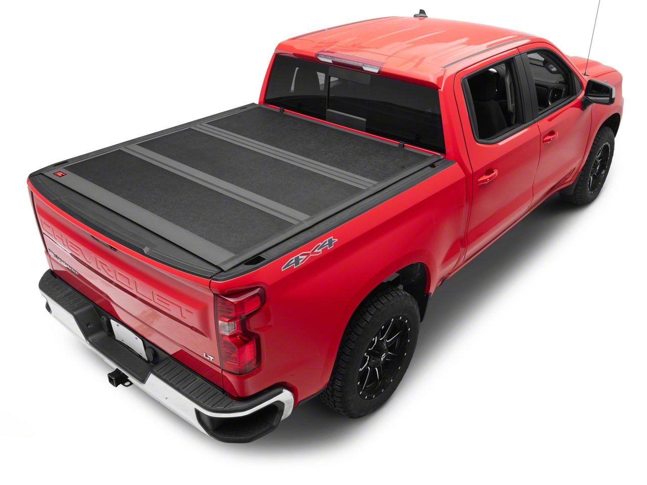 Rough Country Silverado 1500 Hard Low Profile Tri-Fold Tonneau Cover ...