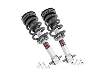 Rough Country M1 Adjustable Leveling Front Struts for 1.50-Inch Lift (20-24 3.0L Duramax Silverado 1500 w/o Adaptive Ride Control & SuperCruise, Excluding Trail Boss)