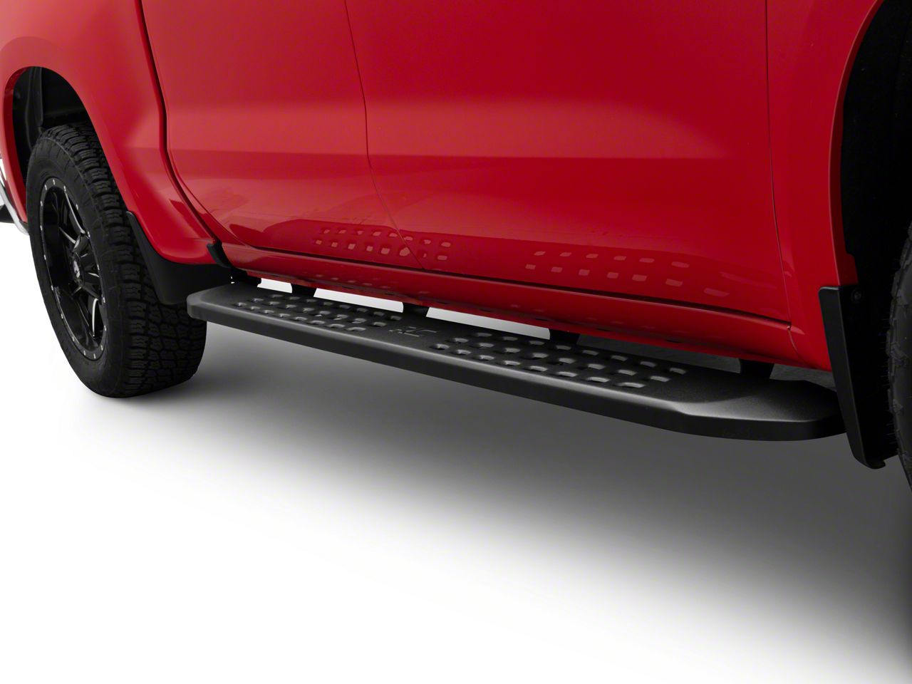 Rough Country Silverado 1500 RPT2 Running Boards; Matte Black 44002 (19 ...