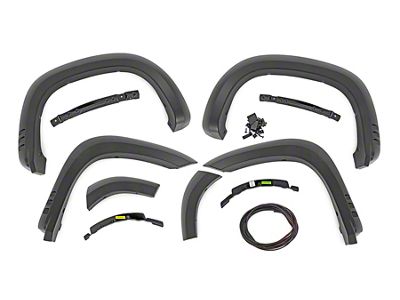 Rough Country SF1 Fender Flares; Dark Ash (19-24 Silverado 1500, Excluding ZR2)