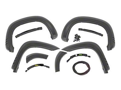 Rough Country SF1 Fender Flares; Desert Sand (19-24 Silverado 1500, Excluding ZR2)