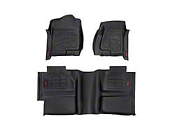 Rough Country Sure-Fit Front and Rear Floor Mats; Black (99-06 Silverado 1500 w/ Automatic Transmission)