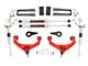 Rough Country 3.50-Inch Bolt-On Suspension Lift Kit with M1 Monotube Shocks; Red (11-19 Silverado 2500 HD w/ Factory Overload Springs & w/o MagneRide)