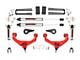 Rough Country 3.50-Inch Bolt-On Suspension Lift Kit with V2 Monotube Shocks; Red (11-19 Silverado 2500 HD w/ Factory Overload Springs & w/o MagneRide)