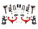 Rough Country 3.50-Inch Knuckle Suspension Lift Kit with Vertex Reservoir Shocks; Red (11-19 Silverado 2500 HD w/ Factory Overload Springs & w/o MagneRide)