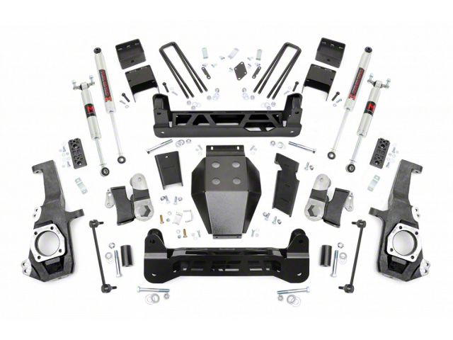 Rough Country 5-Inch NTD Suspension Lift Kit with M1 Monotube Shocks (20-24 Silverado 2500 HD)