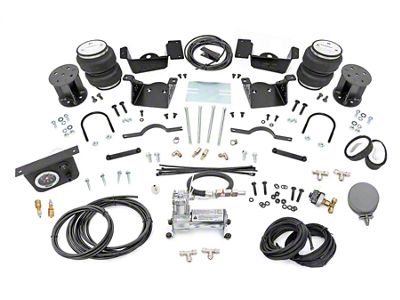 Rough Country Rear Air Spring Kit with OnBoard Air Compressor for 3 to 5-Inch Lift (20-24 Silverado 2500 HD)