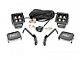 Rough Country Black Series Amber DRL LED Ditch Light Kit; Spot Beam (07-14 Silverado 2500 HD)