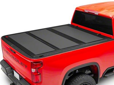 Rough Country Hard Tri-Fold Flip-Up Tonneau Cover (20-25 Silverado 2500 HD w/ 6.90-Foot Standard Box & Rail Caps)