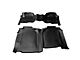 Rough Country Heavy Duty Front and Rear Floor Mats; Black (20-25 Silverado 2500 HD Crew Cab w/ Front Bench Seat & w/o Under Seat Storage)