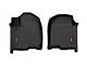 Rough Country Heavy Duty Front Floor Mats; Black (19-24 Silverado 2500 HD w/ Bucket Seats)