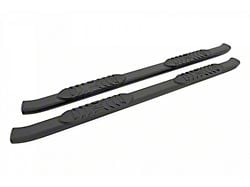 Rough Country Oval Nerf Side Step Bars; Black (07-19 Silverado 2500 HD Crew Cab)