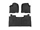 Rough Country Sure-Fit Front and Rear Floor Mats; Black (20-24 Silverado 2500 HD Crew Cab)