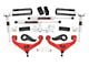 Rough Country 3-Inch Upper Control Arm Suspension Lift Kit with M1 Monotube Shocks; Red (20-24 Silverado 3500 HD DRW w/ Rear Overload Springs)