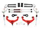 Rough Country 3.50-Inch Bolt-On Suspension Lift Kit with M1 Monotube Shocks; Red (11-19 Silverado 3500 HD SRW w/ Factory Overload Springs & w/o MagneRide)