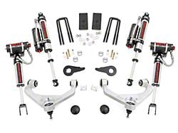 Rough Country 3.50-Inch Bolt-On Suspension Lift Kit with Vertex Reservoir Shocks (11-19 Silverado 3500 HD SRW w/ Factory Overload Springs & w/o MagneRide)