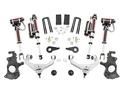 Rough Country 3.50-Inch Knuckle Suspension Lift Kit with Vertex Reservoir Shocks (11-19 Silverado 3500 HD SRW w/ Factory Overload Springs & w/o MagneRide)