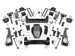 Rough Country 7-Inch Torsion Drop Suspension Lift Kit with Vertex Reservoir (20-25 4WD Silverado 3500 HD SRW w/o Rear Overload Springs)