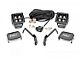 Rough Country Black Series White DRL LED Ditch Light Kit; Spot Beam (07-14 Silverado 3500 HD)
