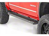 Rough Country HD2 Running Boards; Black (07-19 Silverado 3500 HD Crew Cab)