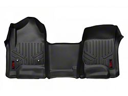 Rough Country Heavy Duty Front Floor Mats; Black (15-19 Silverado 3500 HD)