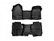 Rough Country Heavy Duty Front and Rear Floor Mats; Black (15-19 Silverado 3500 HD Double Cab)