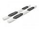 Rough Country Oval Nerf Side Step Bars; Stainless Steel (07-19 Silverado 3500 HD Crew Cab)