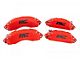 Rough Country Brake Caliper Covers; Red; Front and Rear (20-24 Silverado 3500 HD SRW)