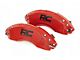 Rough Country Brake Caliper Covers; Red; Front and Rear (20-24 Silverado 3500 HD SRW)